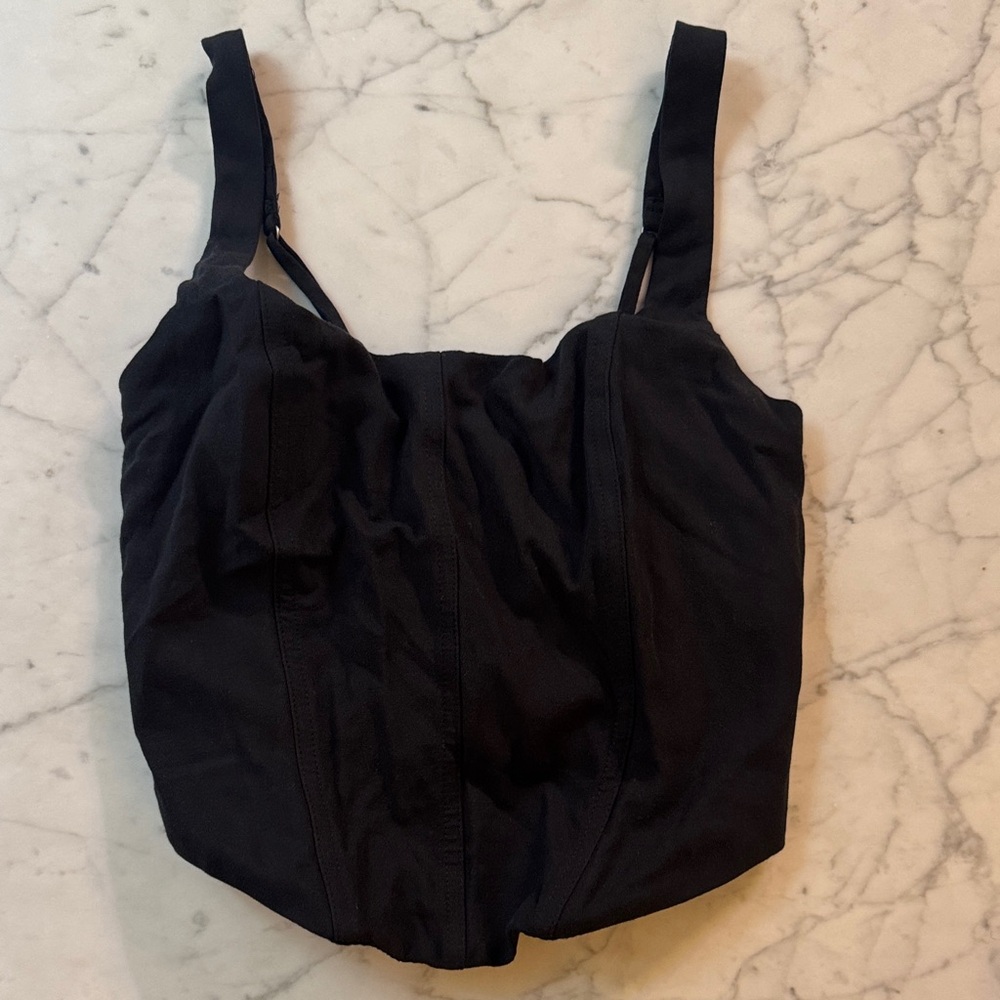Abercrombie & Fitch Black Crop Top